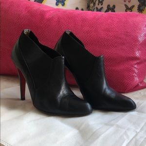 christian louboutin black booties